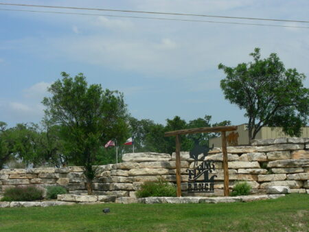 Entrance to the Flying L Ranch in Bandera, Texas
